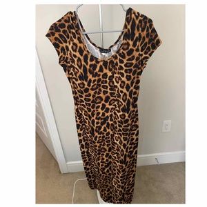 Amazon cheetah print maxi dress!